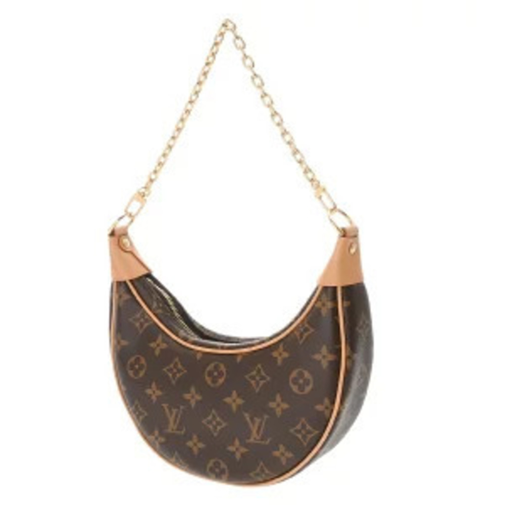 Louis Vuitton Monogram Brown Canvas Shoulder Loop Bag